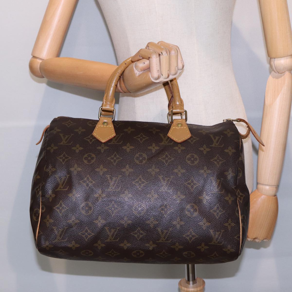 LOUIS VUITTON Monogram Speedy 30 Hand Bag M41526 LV Auth yk14351