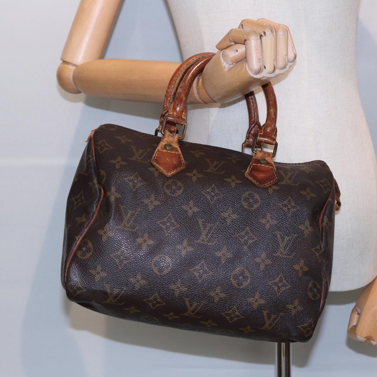 LOUIS VUITTON Monogram Speedy 25 Hand Bag M41528 LV Auth yk14352