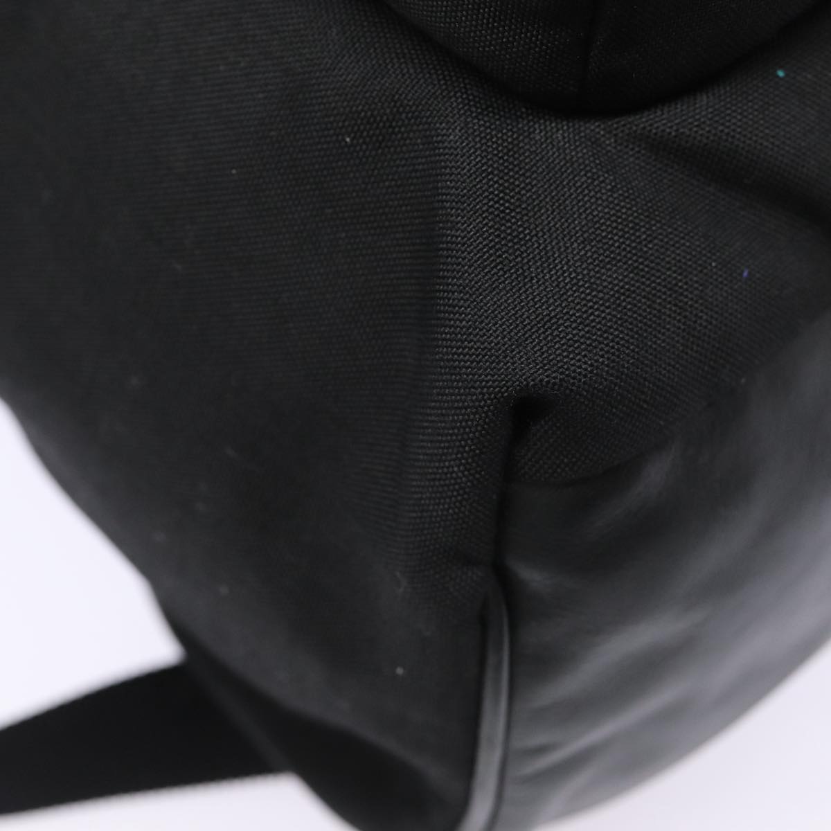 SAINT LAURENT Classic Hunter Backpack Canvas Black Silver Auth yk14364V