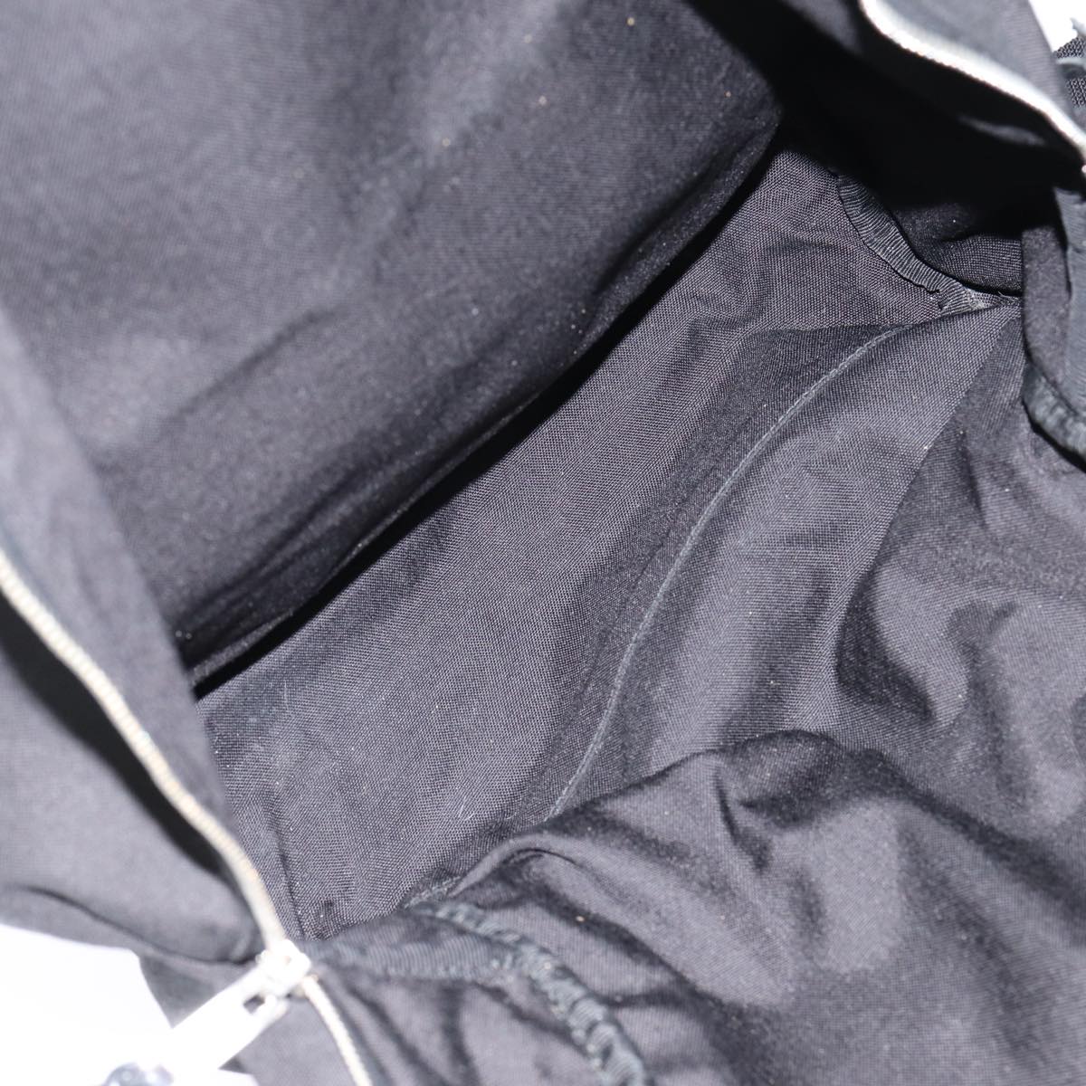 SAINT LAURENT Classic Hunter Backpack Canvas Black Silver Auth yk14364V