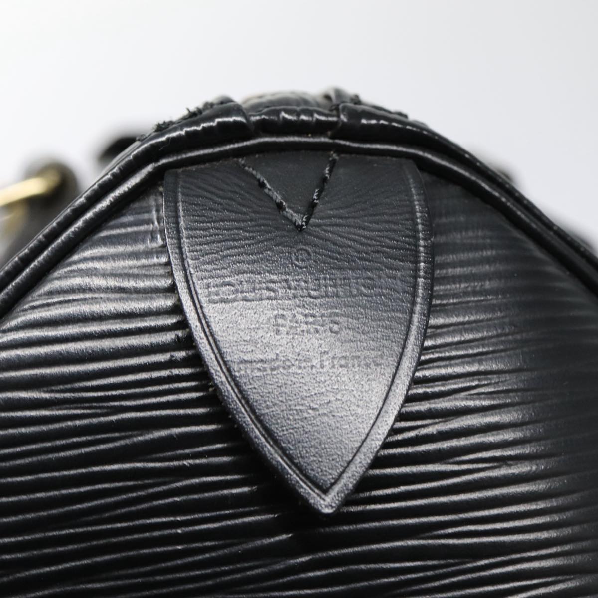 LOUIS VUITTON Epi Speedy 25 Hand Bag Black M43012 LV Auth yk14406