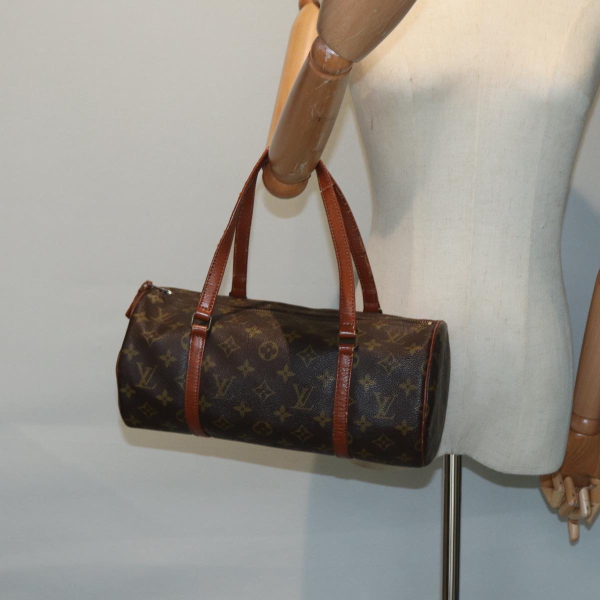 LOUIS VUITTON Monogram Papillon 30 Hand Bag Vintage M51385 LV Auth yk14407