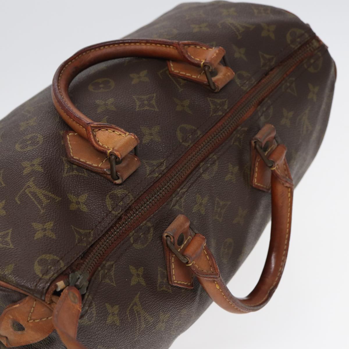 LOUIS VUITTON Monogram Speedy 35 Hand Bag Vintage M41524 LV Auth yk14408