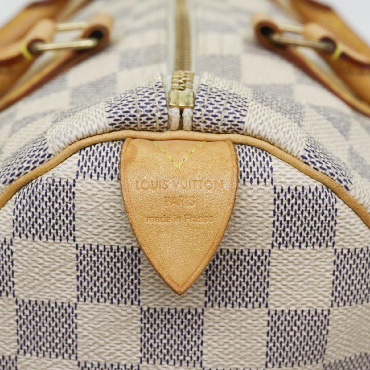 LOUIS VUITTON Damier Azur Speedy 30 Hand Bag N41533 LV Auth yk14480