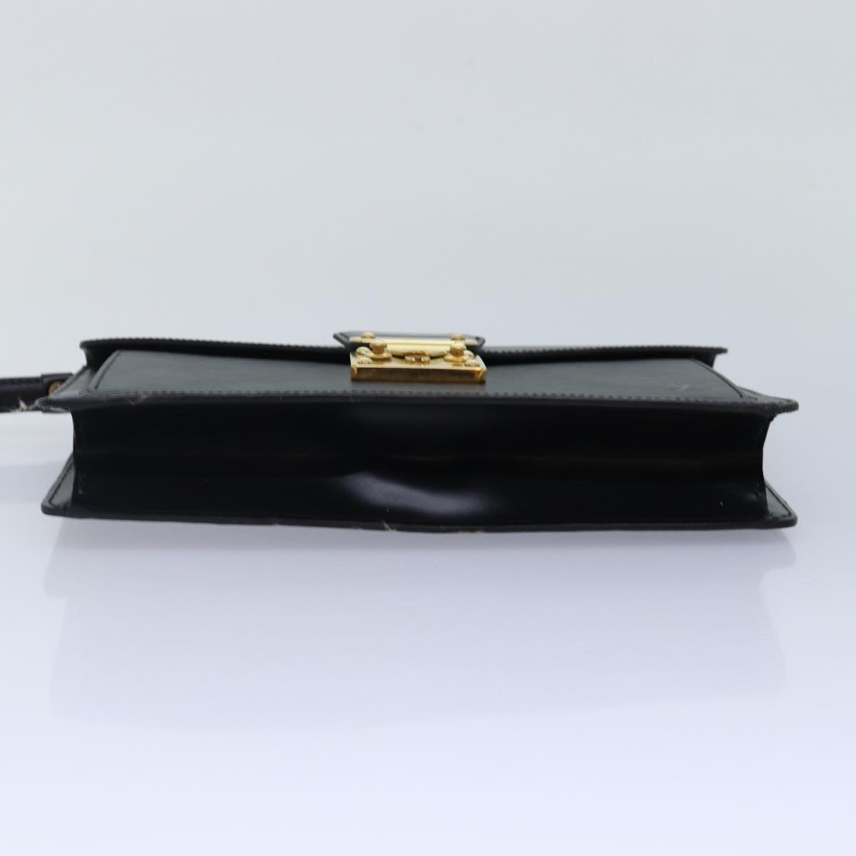 LOUIS VUITTON Epi Serie Dragonne Hand Bag Black Noir M52612 LV Auth yk14514