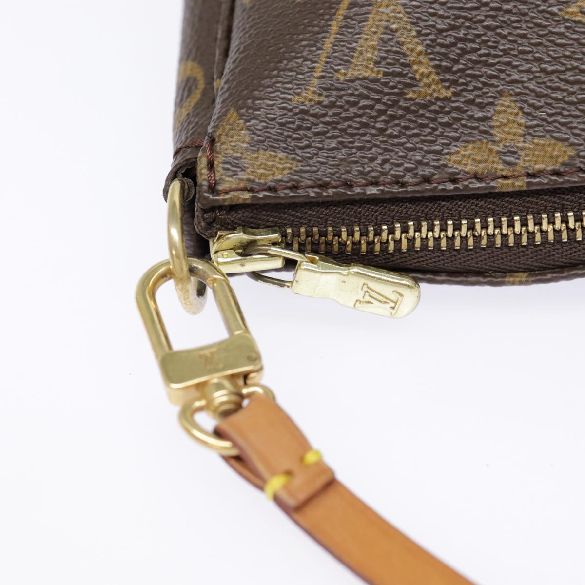 LOUIS VUITTON Monogram Pochette Accessoires Pouch M51980 LV Auth yk14521