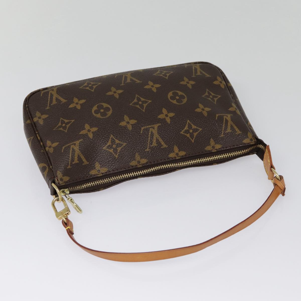 LOUIS VUITTON Monogram Pochette Accessoires Pouch M51980 LV Auth yk14521