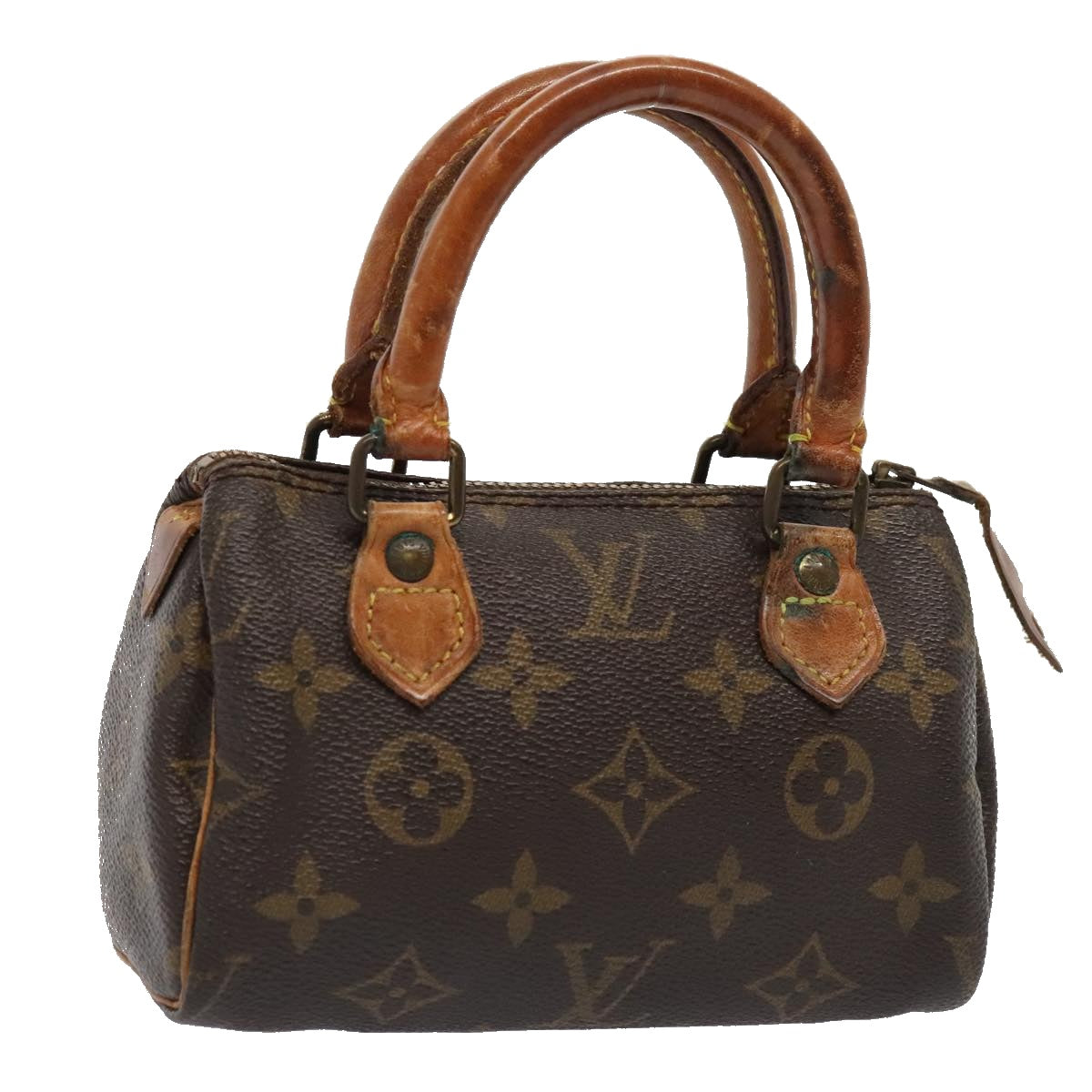 LOUIS VUITTON Monogram Mini Speedy Hand Bag Vintage M41534 LV Auth yk14565