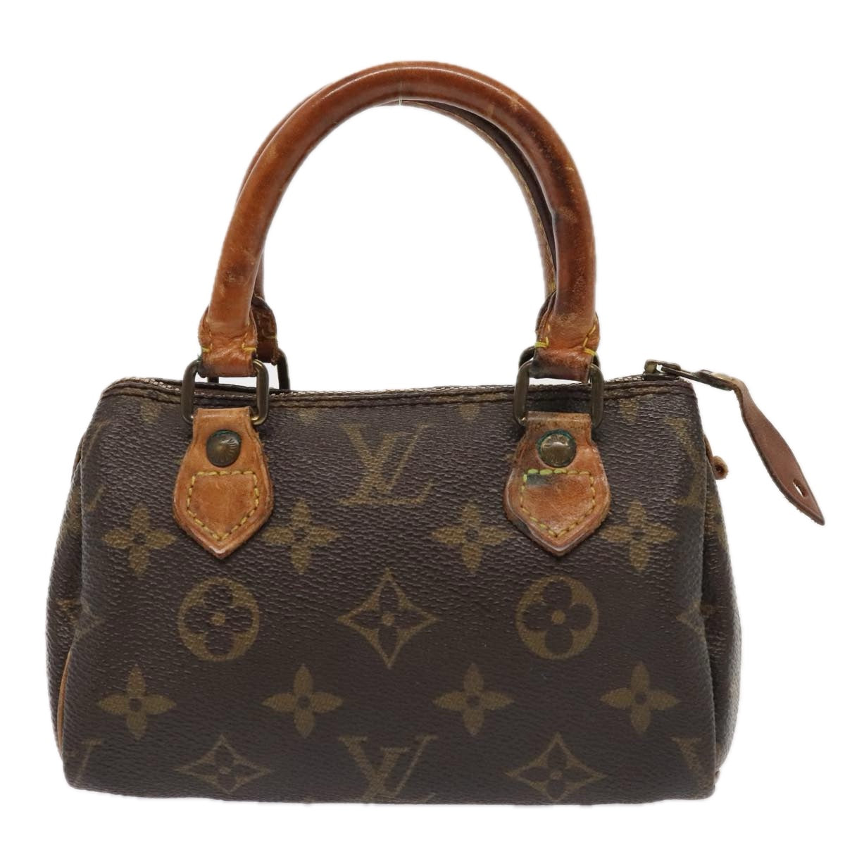 LOUIS VUITTON Monogram Mini Speedy Hand Bag Vintage M41534 LV Auth yk14565