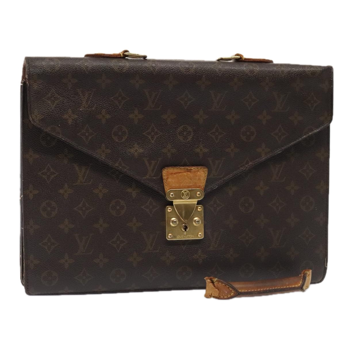 LOUIS VUITTON Monogram Serviette Conseiller Briefcase M53331 LV Auth yk14587