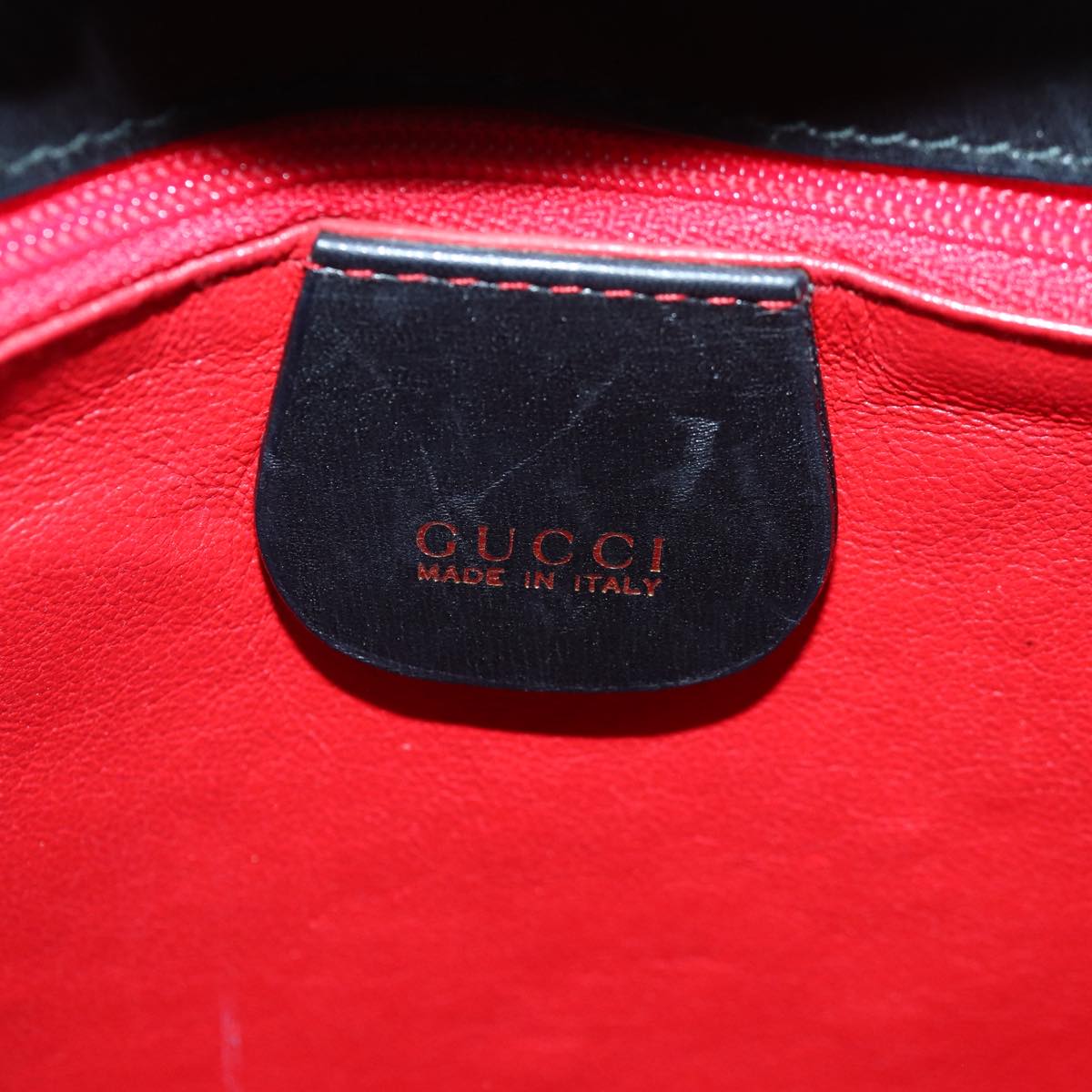 GUCCI Ready Lock Hand Bag Leather Black Gold 000 46 0227 Auth yk14632