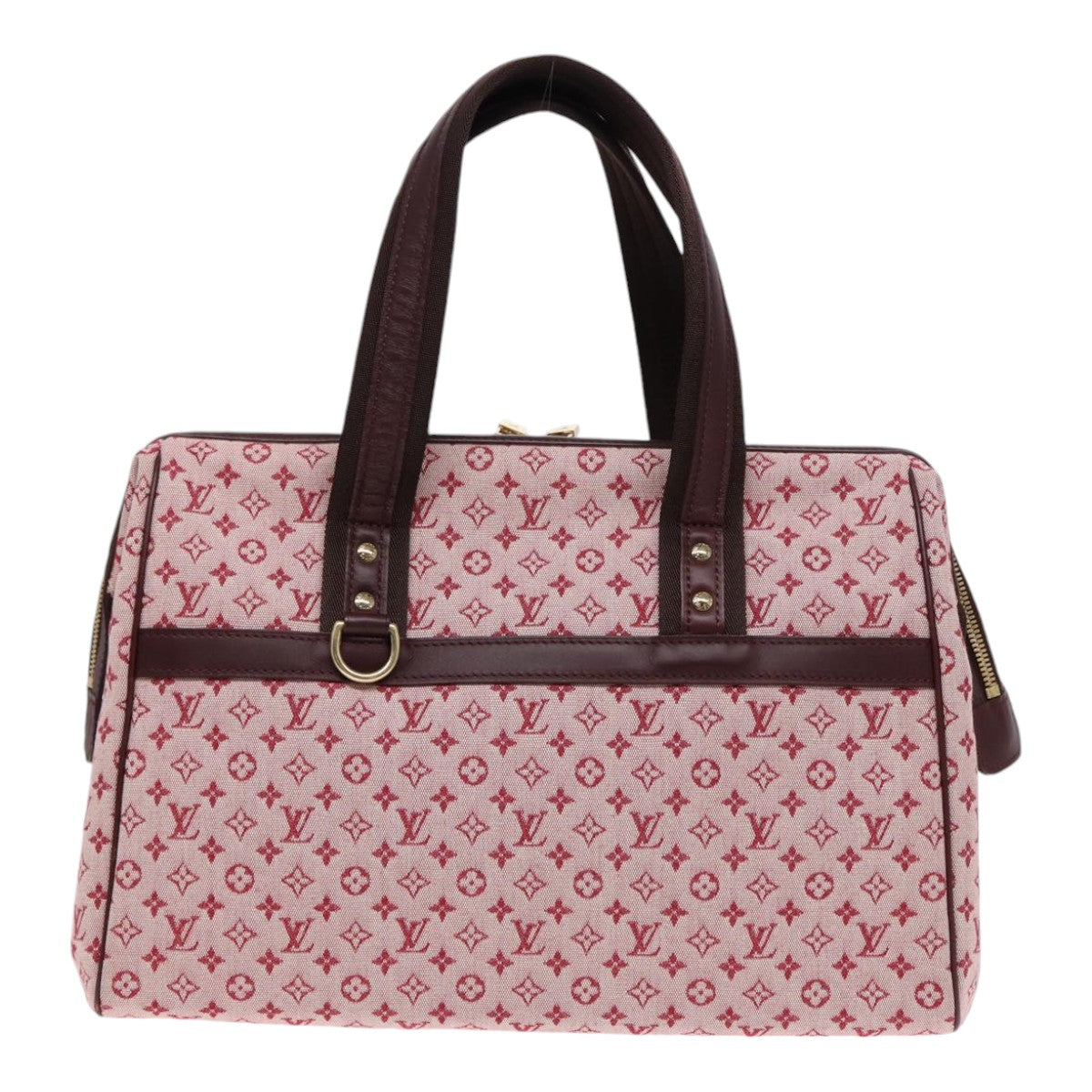 LOUIS VUITTON Monogram Mini Josephine GM Hand Bag Red M92311 LV Auth yk14643