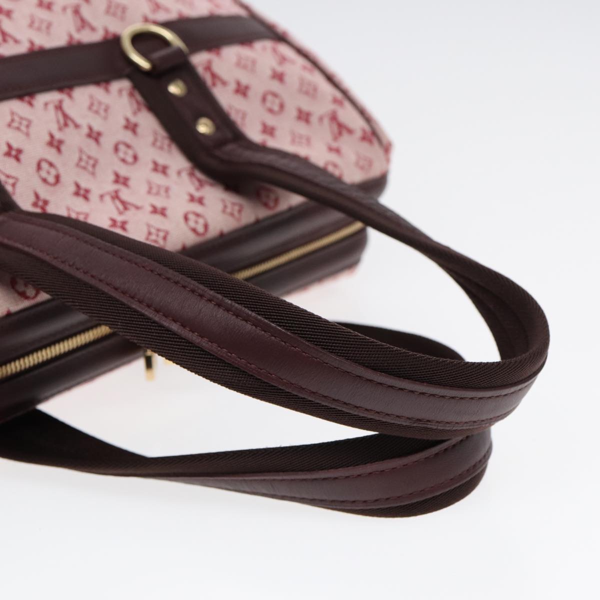 LOUIS VUITTON Monogram Mini Josephine GM Hand Bag Red M92311 LV Auth yk14643