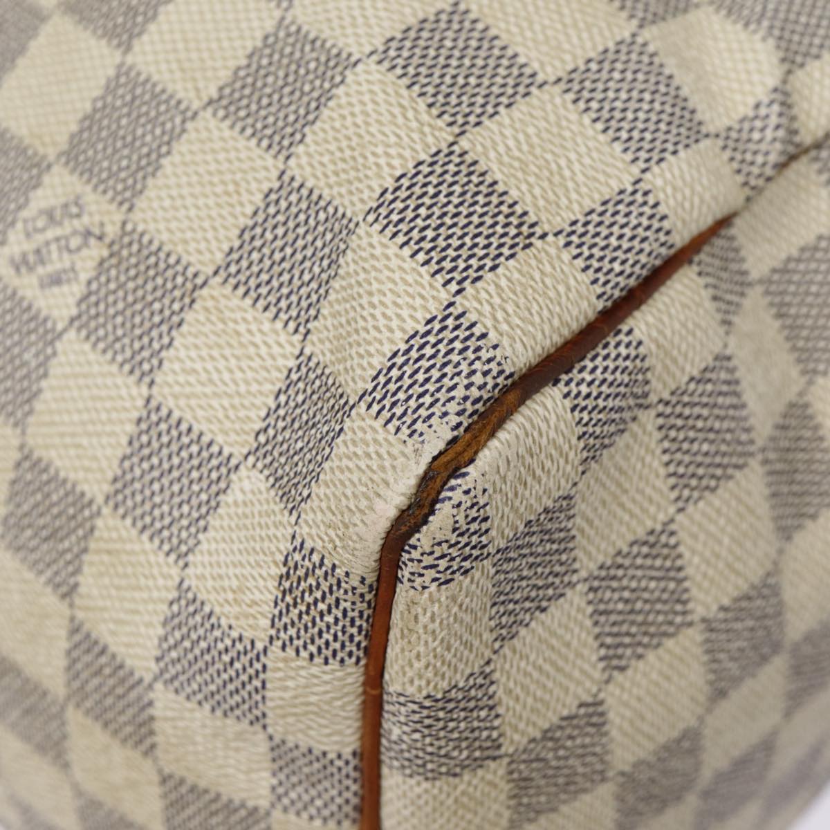 LOUIS VUITTON Damier Azur Speedy 30 Hand Bag N41533 LV Auth yk14667