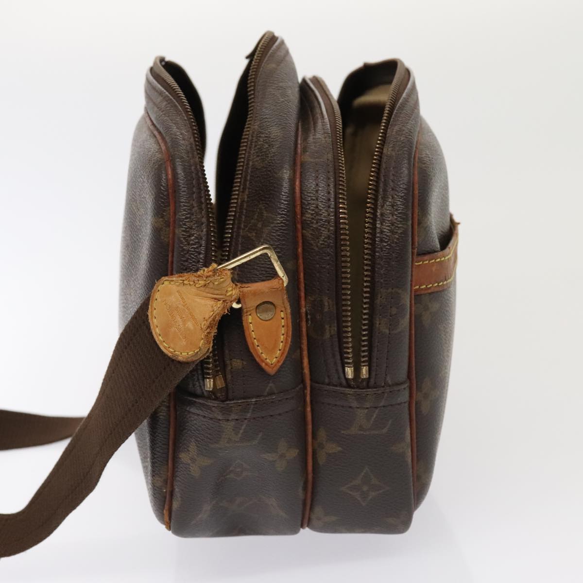 LOUIS VUITTON Monogram Reporter PM Shoulder Bag M45254 LV Auth yk14682