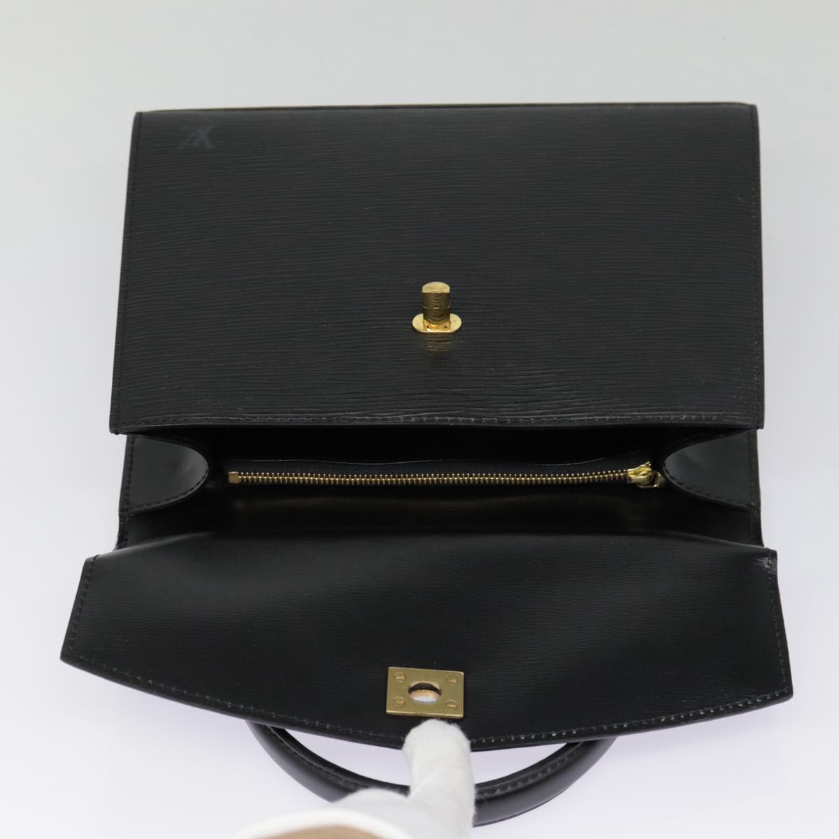 LOUIS VUITTON Epi Malesherbes Hand Bag Black M52372 LV Auth yk14713