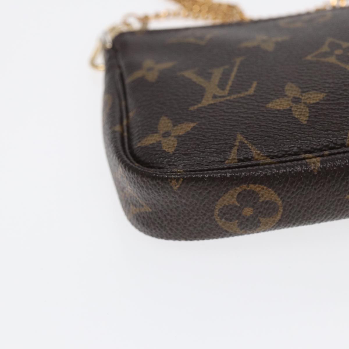 LOUIS VUITTON Monogram Mini Pochette Accessoires Pouch M58009 LV Auth yk14736