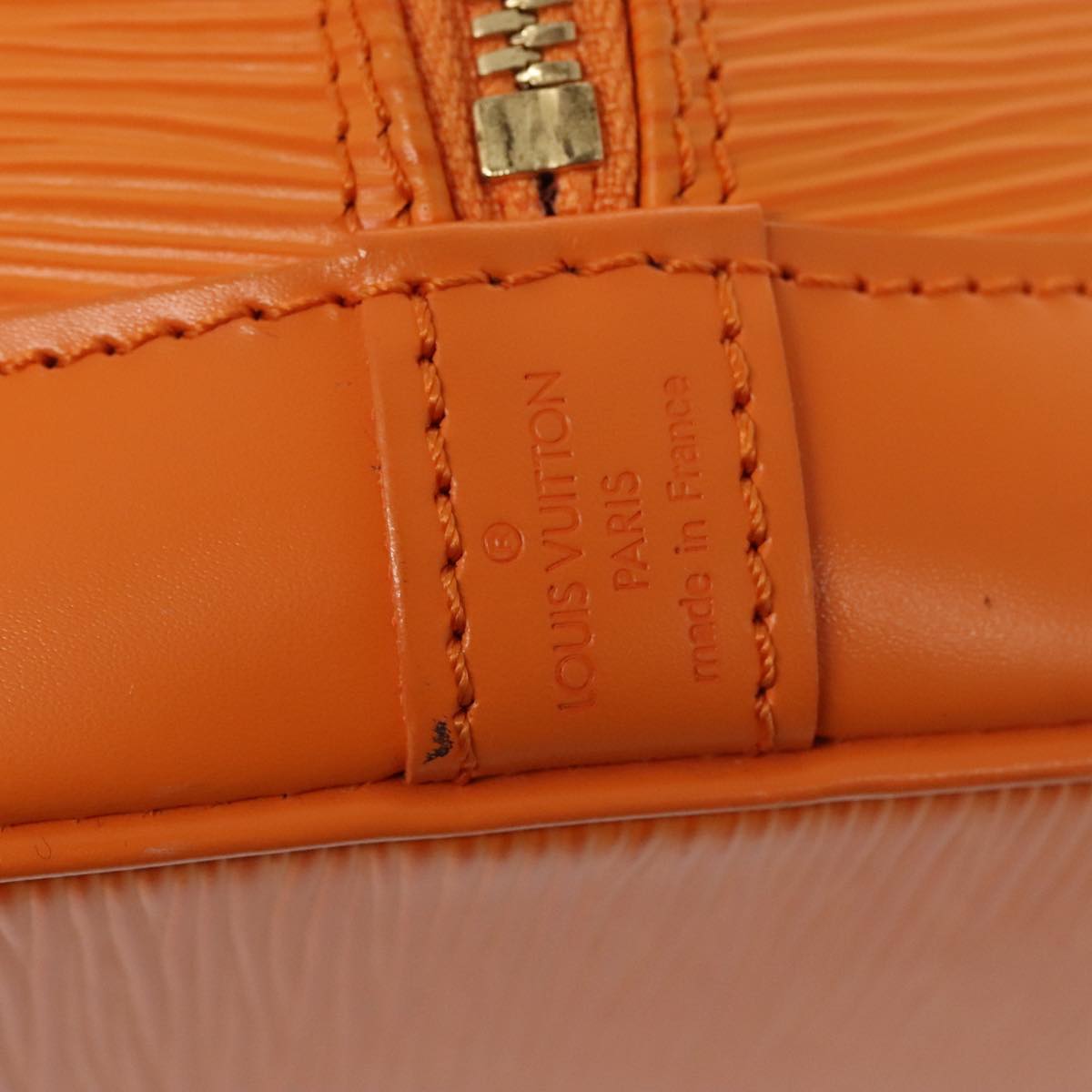 LOUIS VUITTON Epi Alma Hand Bag Orange Mandarin M5214H LV Auth yk14740