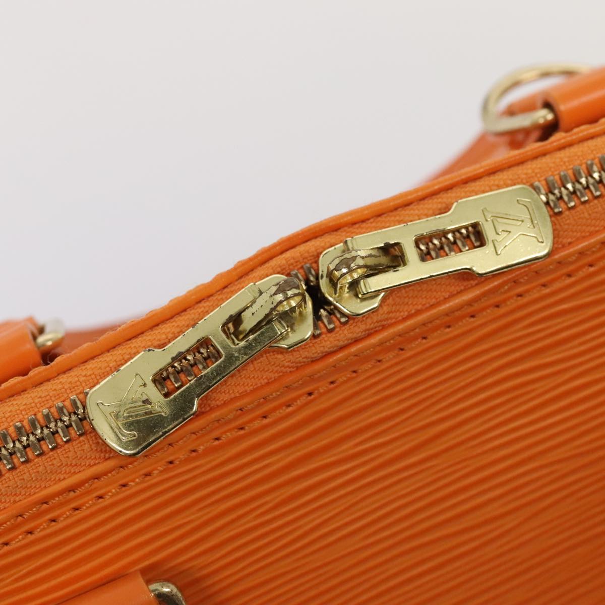 LOUIS VUITTON Epi Alma Hand Bag Orange Mandarin M5214H LV Auth yk14740