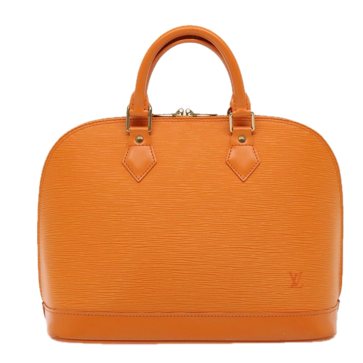 LOUIS VUITTON Epi Alma Hand Bag Orange Mandarin M5214H LV Auth yk14740