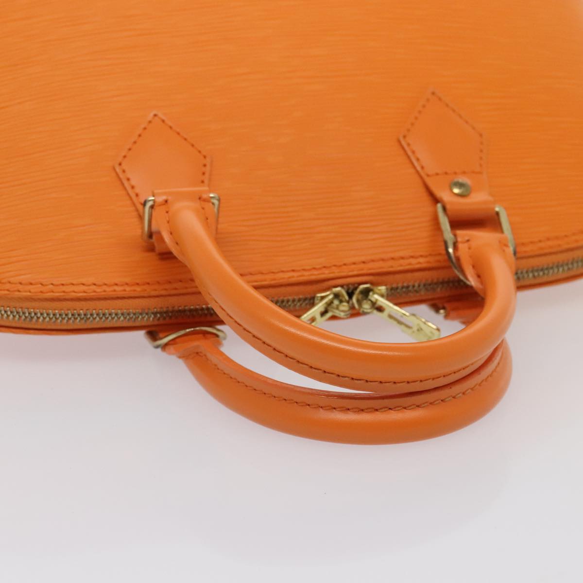 LOUIS VUITTON Epi Alma Hand Bag Orange Mandarin M5214H LV Auth yk14740