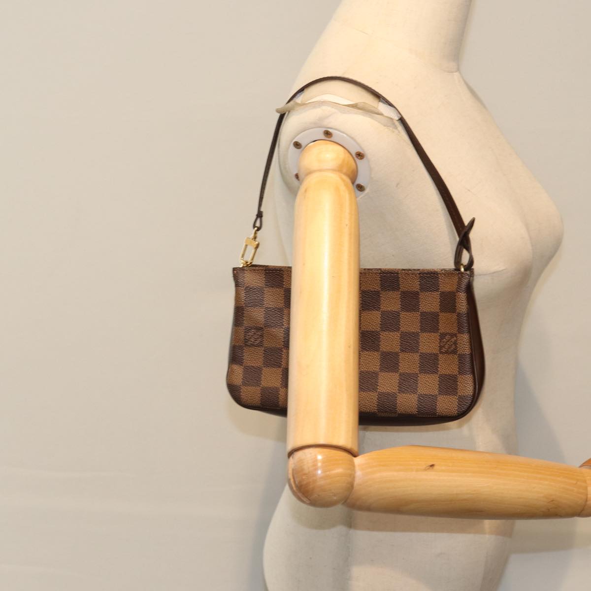 LOUIS VUITTON Damier Ebene Navona Accessory Pouch N51983 LV Auth yk14752A