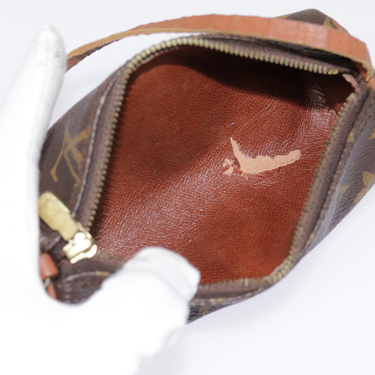 LOUIS VUITTON Monogram Papillon Pouch Vintage LV Auth yk14772