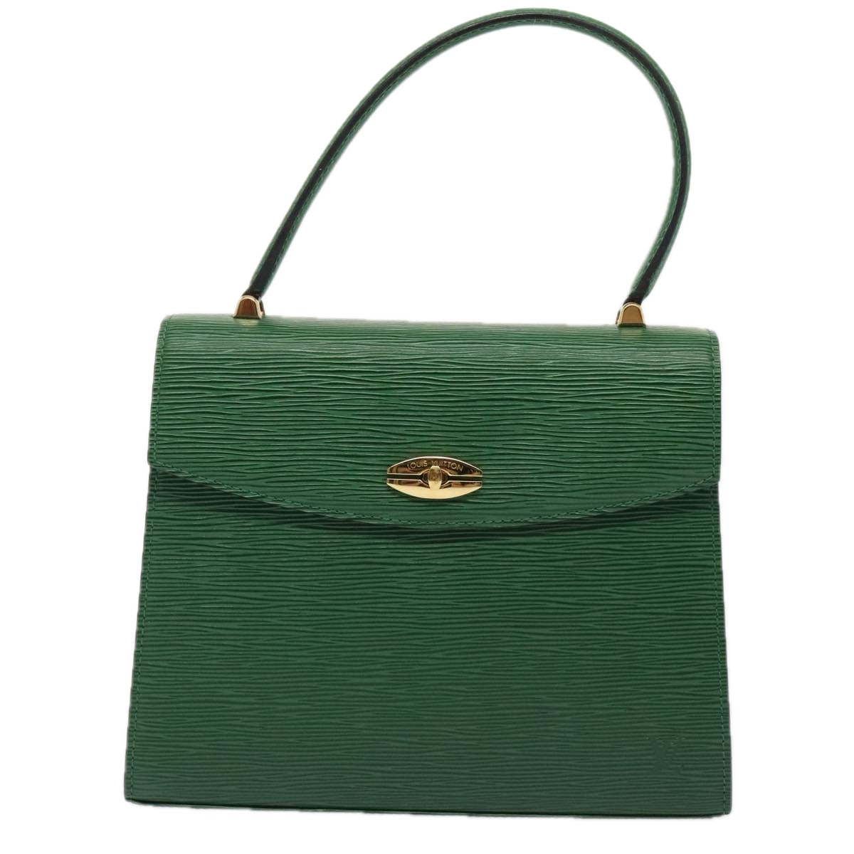 LOUIS VUITTON Epi Malesherbes Hand Bag Green M52374 LV Auth yk14779