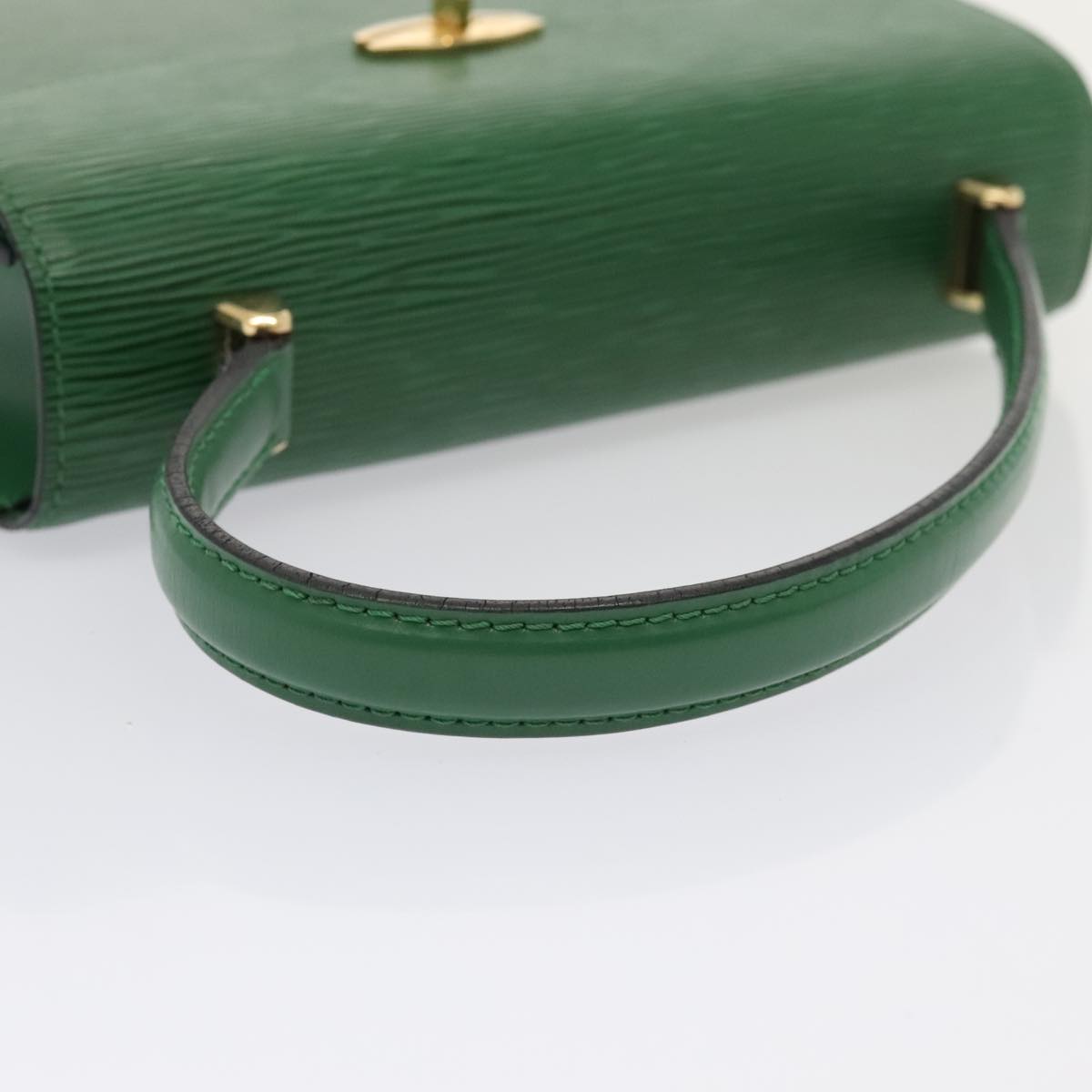 LOUIS VUITTON Epi Malesherbes Hand Bag Green M52374 LV Auth yk14779