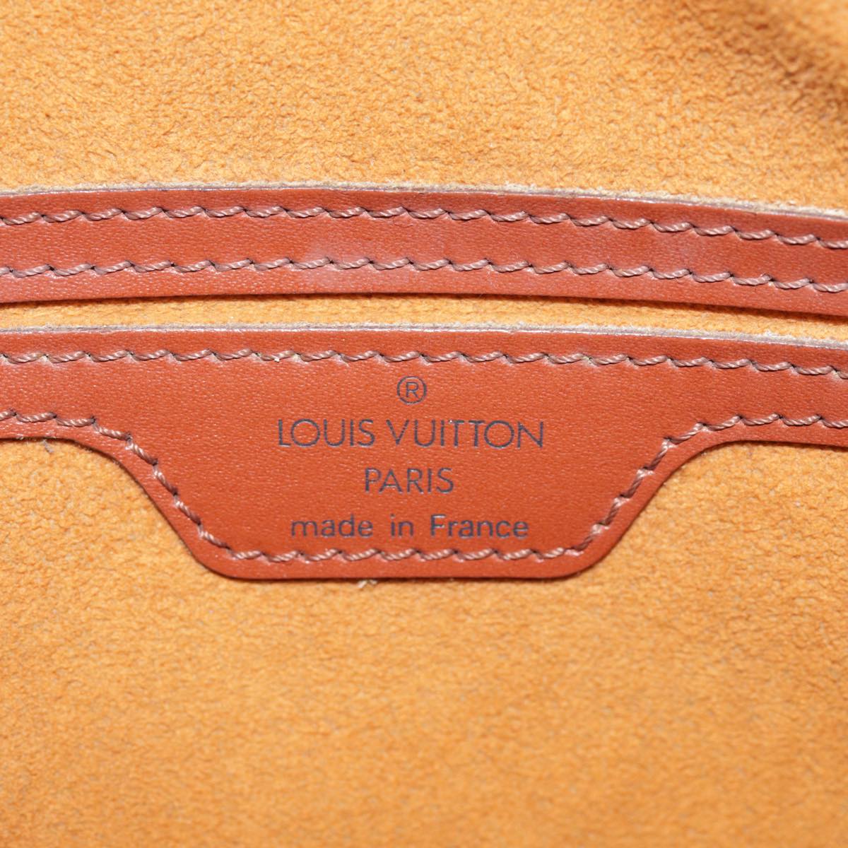 LOUIS VUITTON Epi Soufflot Hand Bag Brown M52223 LV Auth yk14809