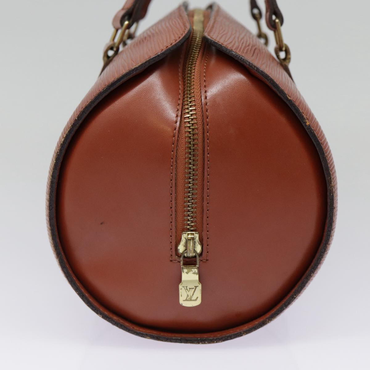 LOUIS VUITTON Epi Soufflot Hand Bag Brown M52223 LV Auth yk14809