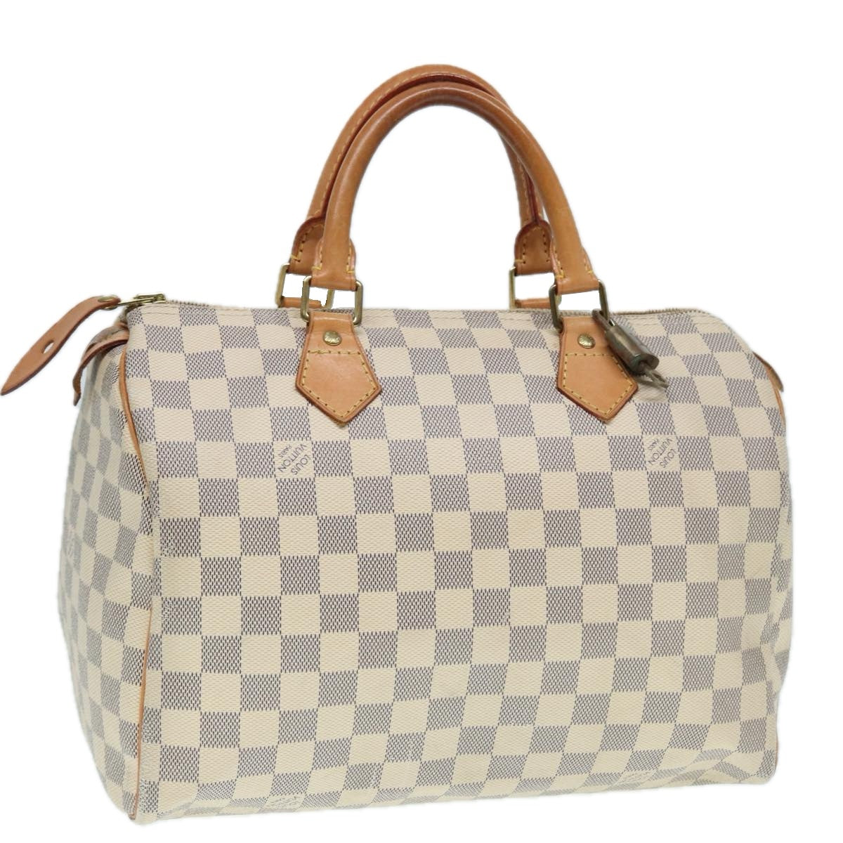 LOUIS VUITTON Damier Azur Speedy 30 Hand Bag N41533 LV Auth yk14823