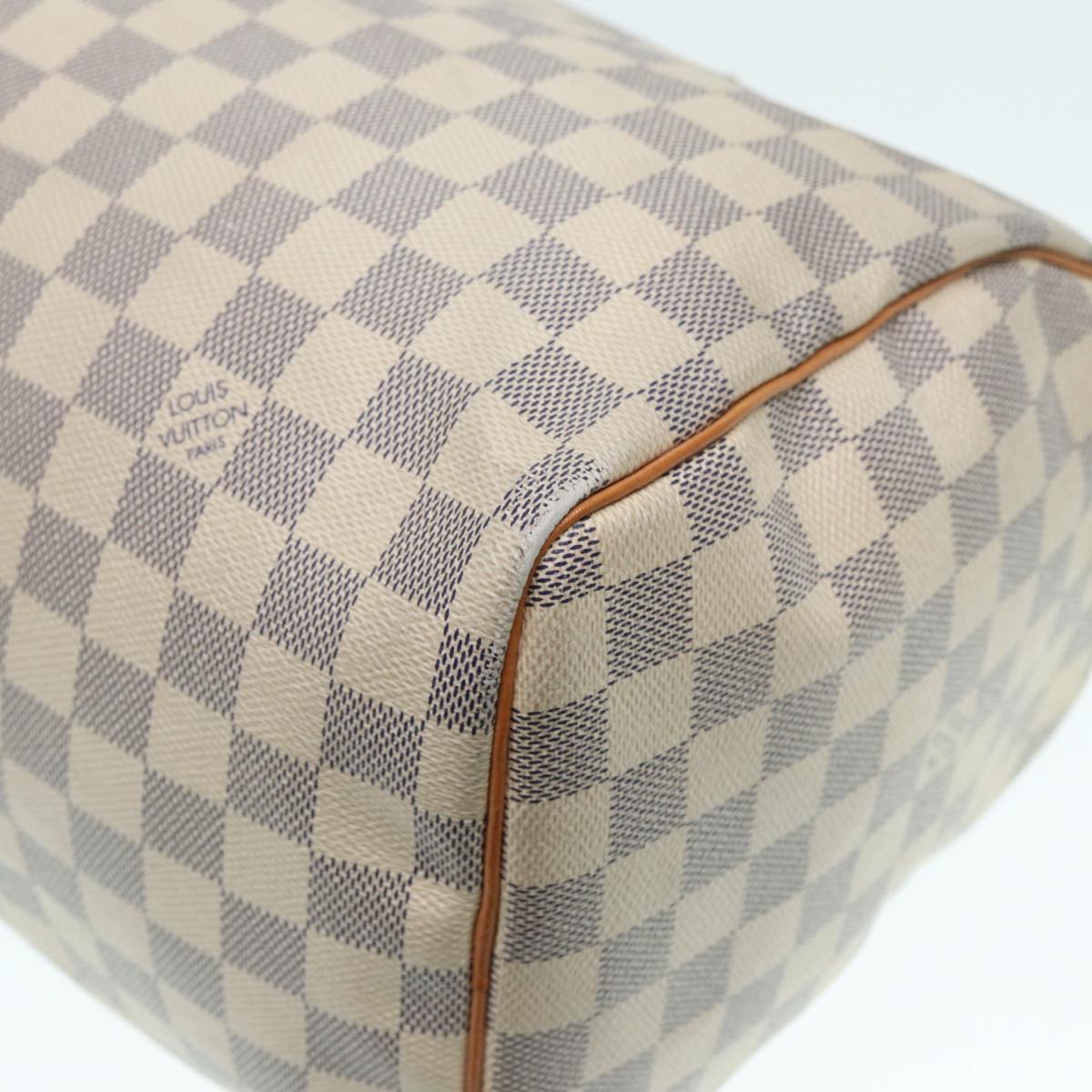 LOUIS VUITTON Damier Azur Speedy 30 Hand Bag N41533 LV Auth yk14823