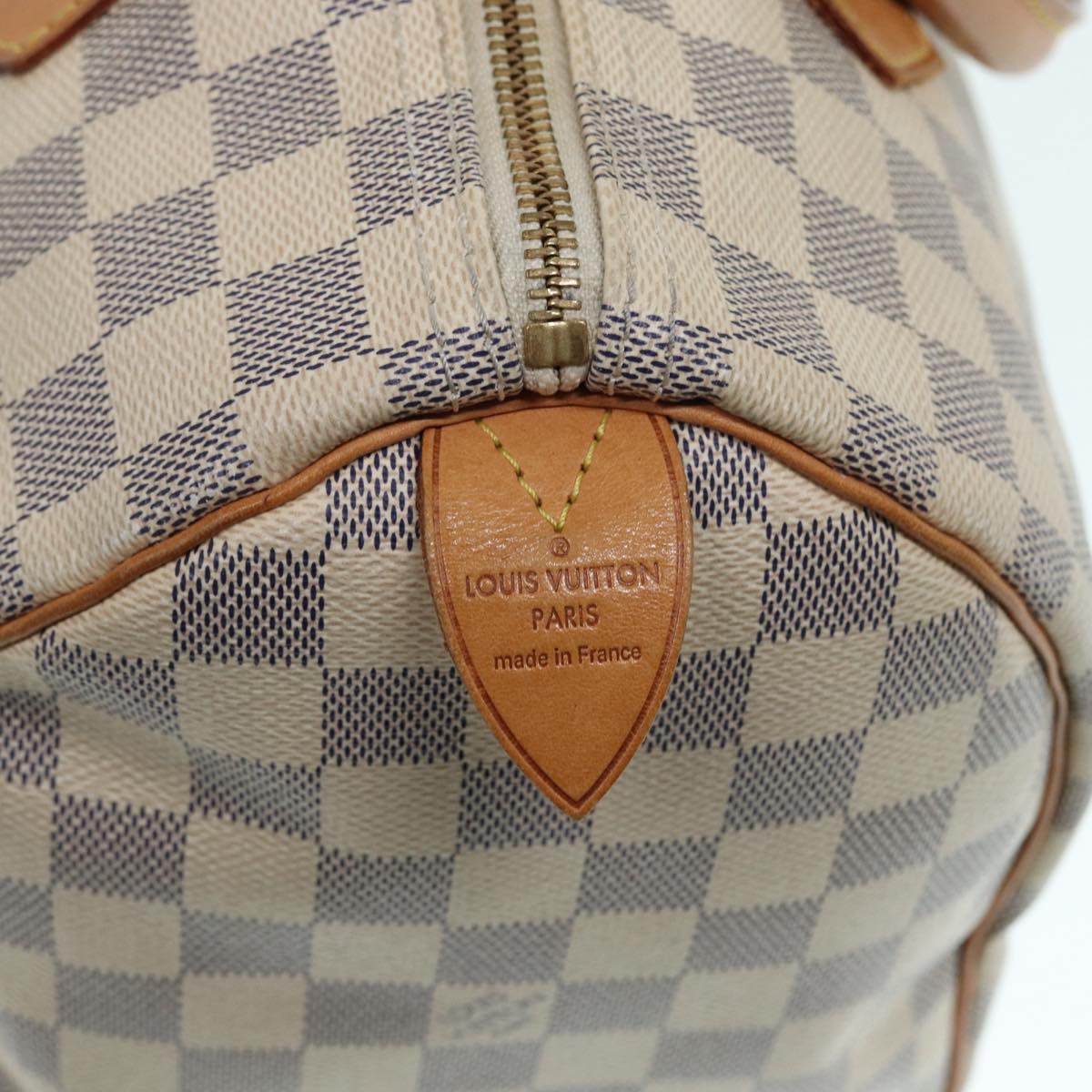 LOUIS VUITTON Damier Azur Speedy 30 Hand Bag N41533 LV Auth yk14823