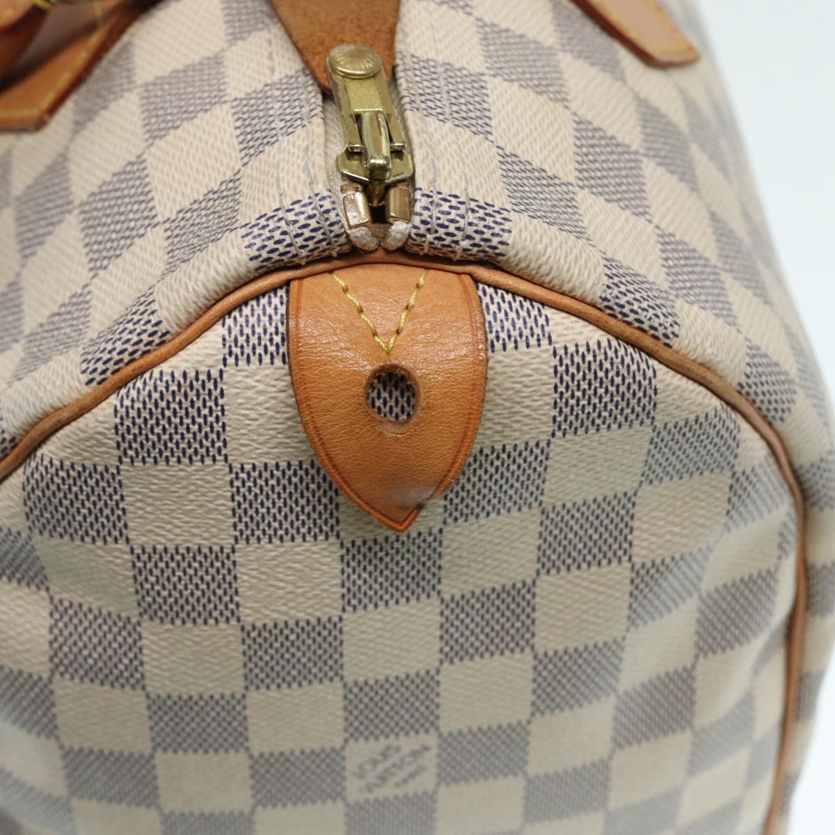 LOUIS VUITTON Damier Azur Speedy 30 Hand Bag N41533 LV Auth yk14823