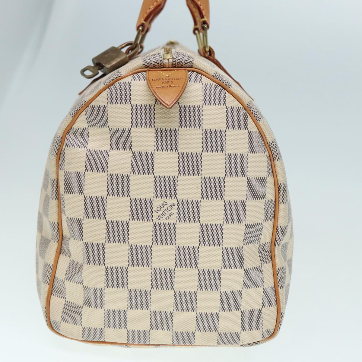 LOUIS VUITTON Damier Azur Speedy 30 Hand Bag N41533 LV Auth yk14823