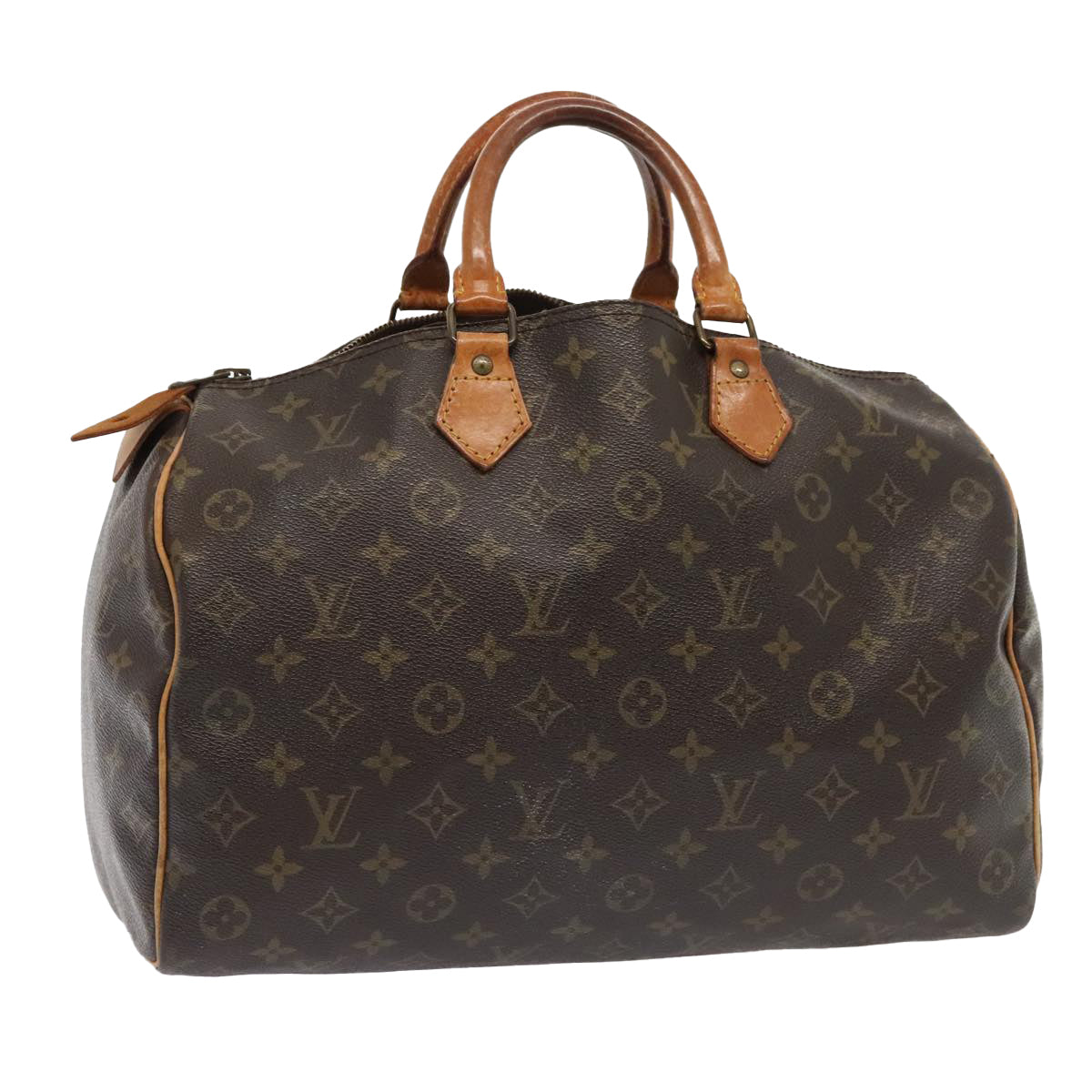 LOUIS VUITTON Monogram Speedy 35 Hand Bag M41524 LV Auth yk14870