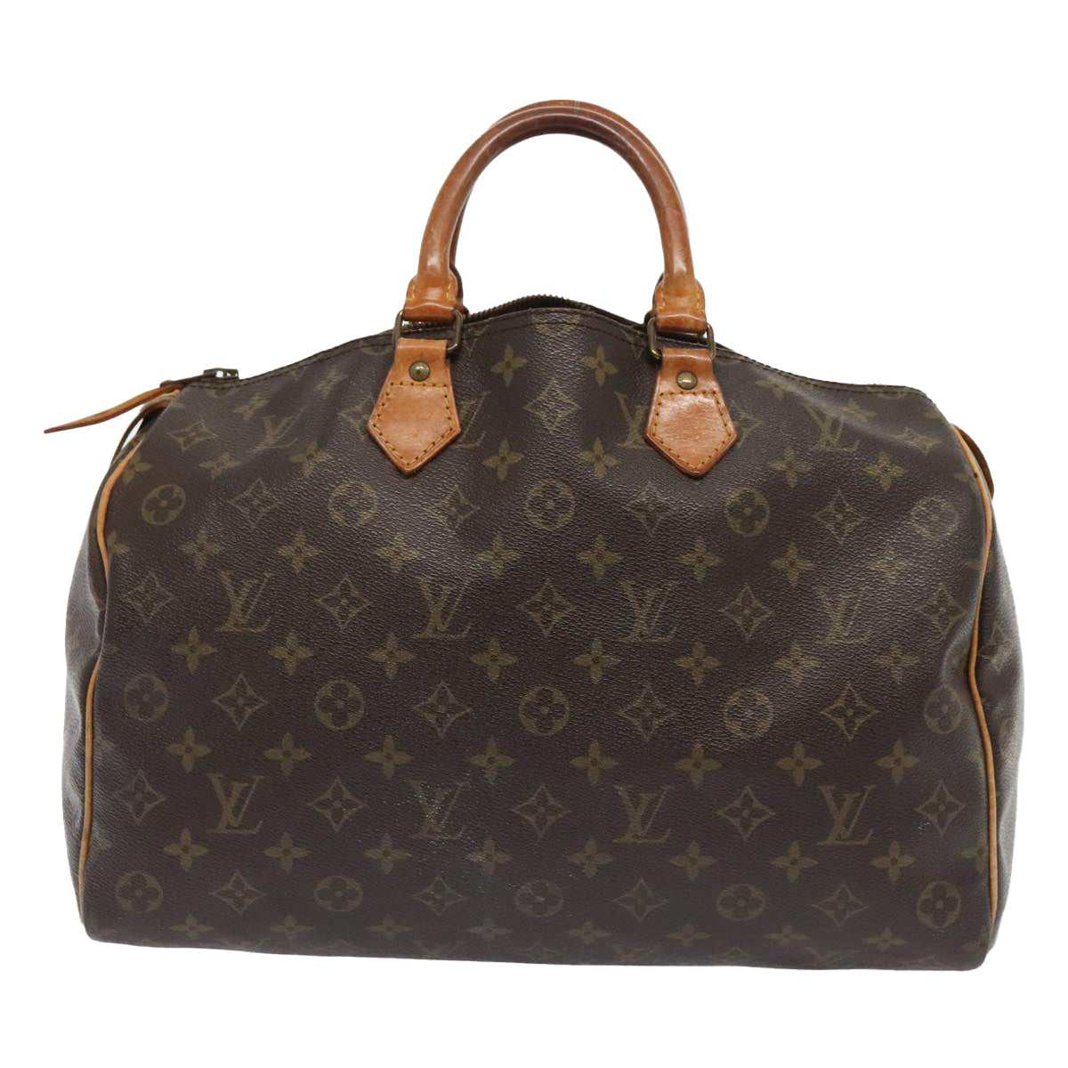 LOUIS VUITTON Monogram Speedy 35 Hand Bag M41524 LV Auth yk14870