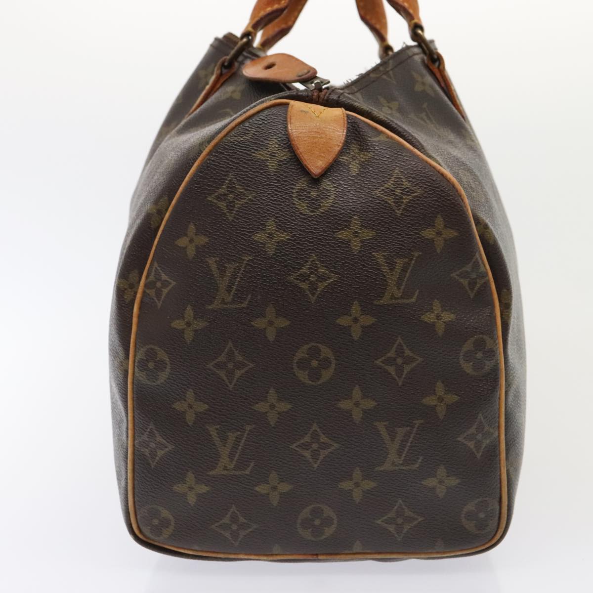 LOUIS VUITTON Monogram Speedy 35 Hand Bag M41524 LV Auth yk14870