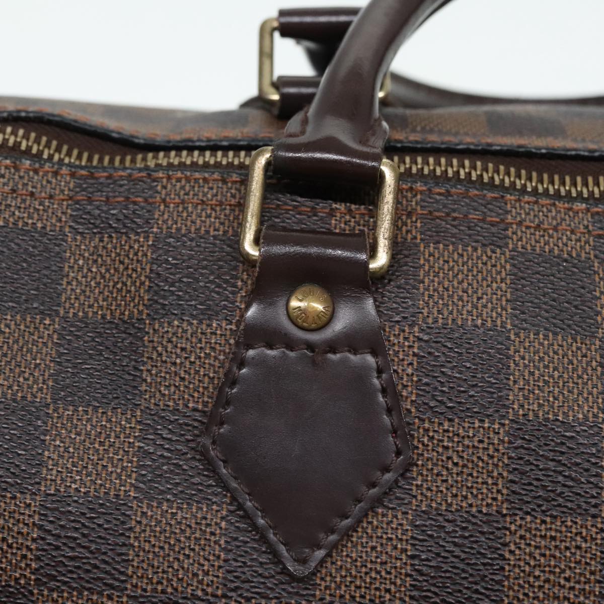 LOUIS VUITTON Damier Ebene Speedy 30 Hand Bag N41364 LV Auth yk14923