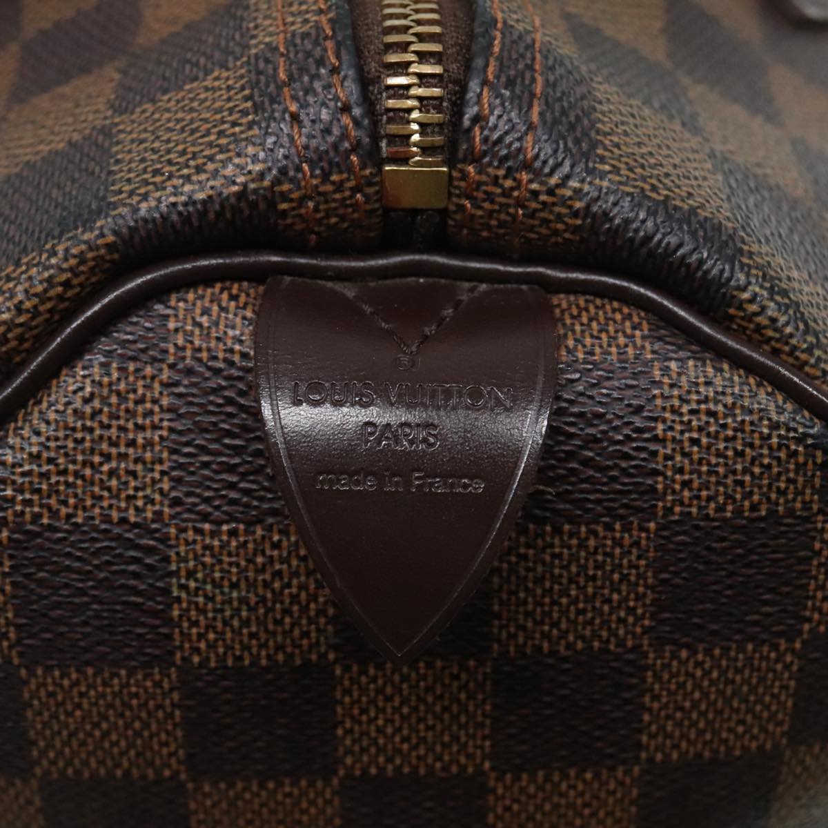 LOUIS VUITTON Damier Ebene Speedy 30 Hand Bag N41364 LV Auth yk14923