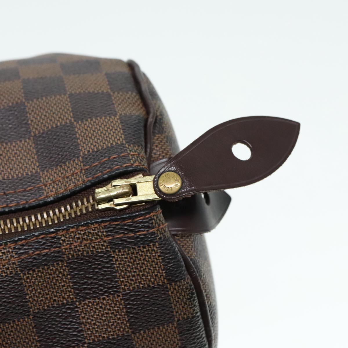 LOUIS VUITTON Damier Ebene Speedy 30 Hand Bag N41364 LV Auth yk14923