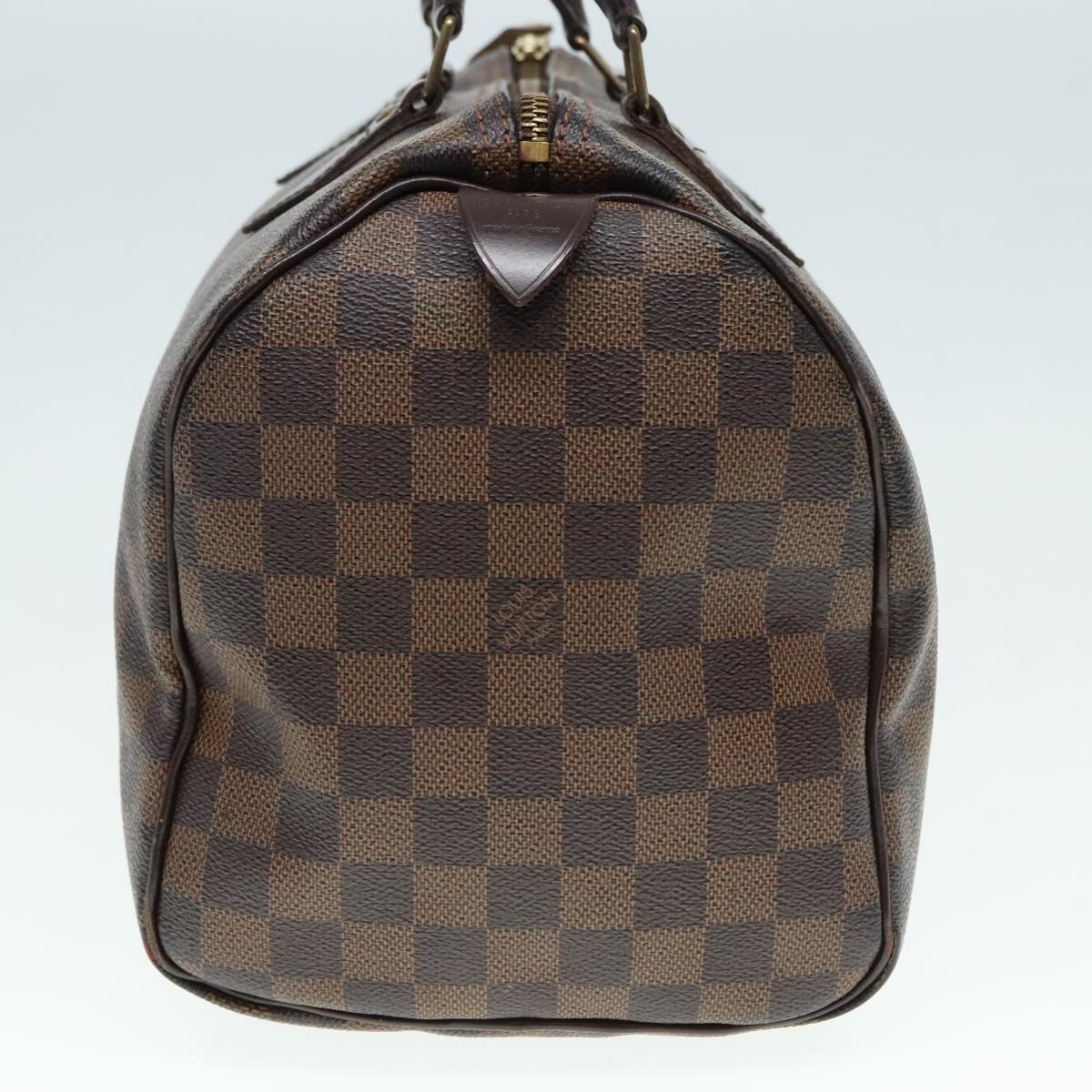 LOUIS VUITTON Damier Ebene Speedy 30 Hand Bag N41364 LV Auth yk14923