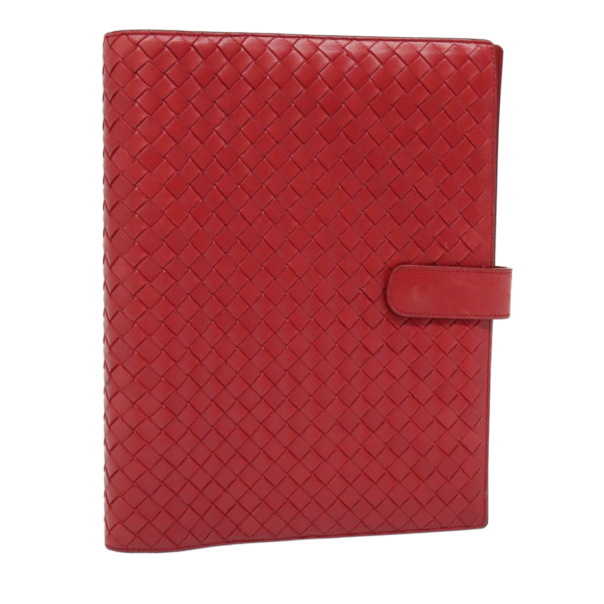 BOTTEGA VENETA INTRECCIATO Day Planner Cover Leather Red 181727 Auth yk14925