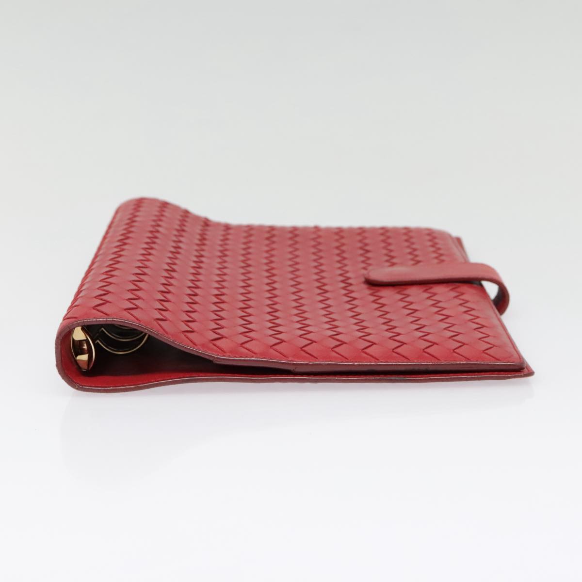 BOTTEGA VENETA INTRECCIATO Day Planner Cover Leather Red 181727 Auth yk14925