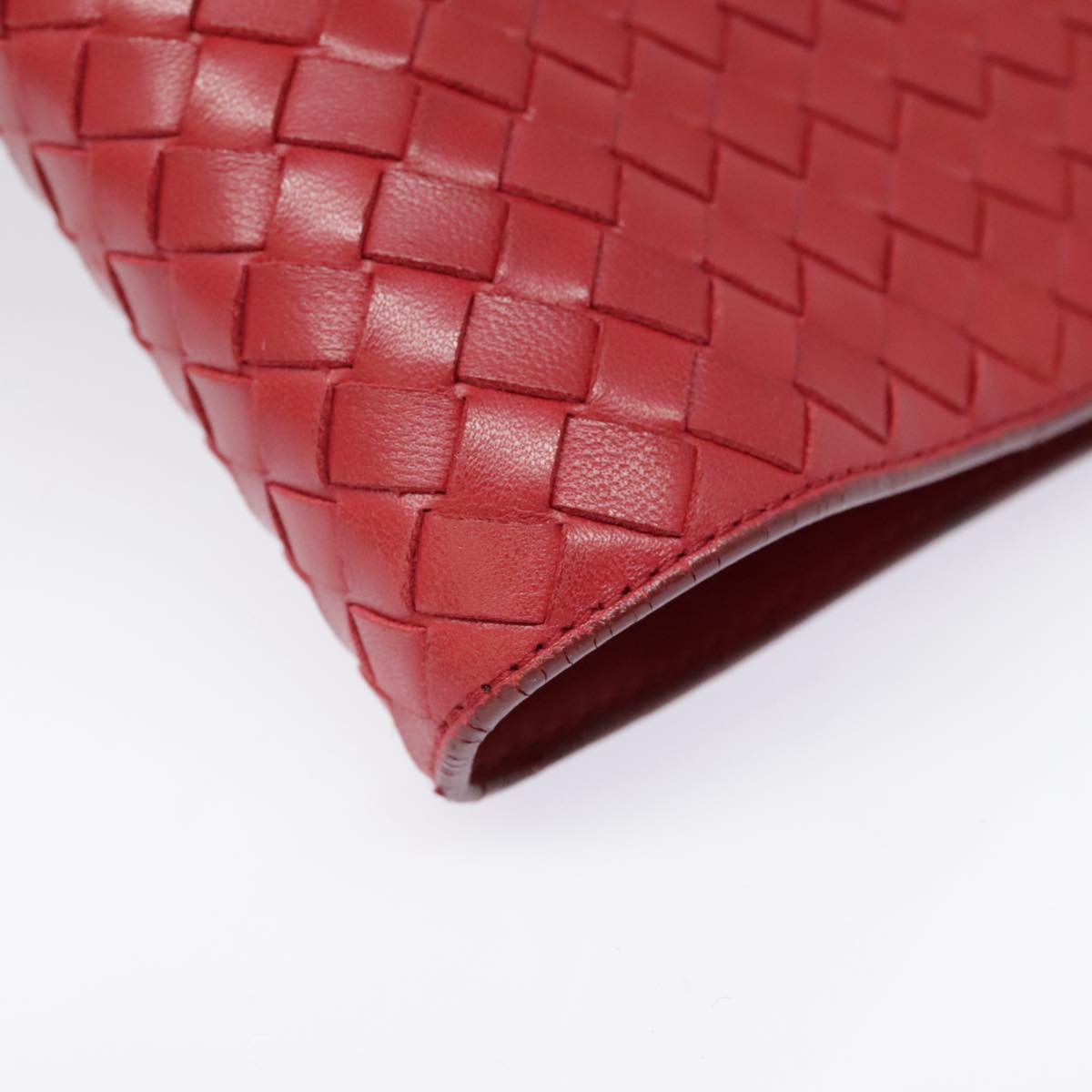 BOTTEGA VENETA INTRECCIATO Day Planner Cover Leather Red 181727 Auth yk14925