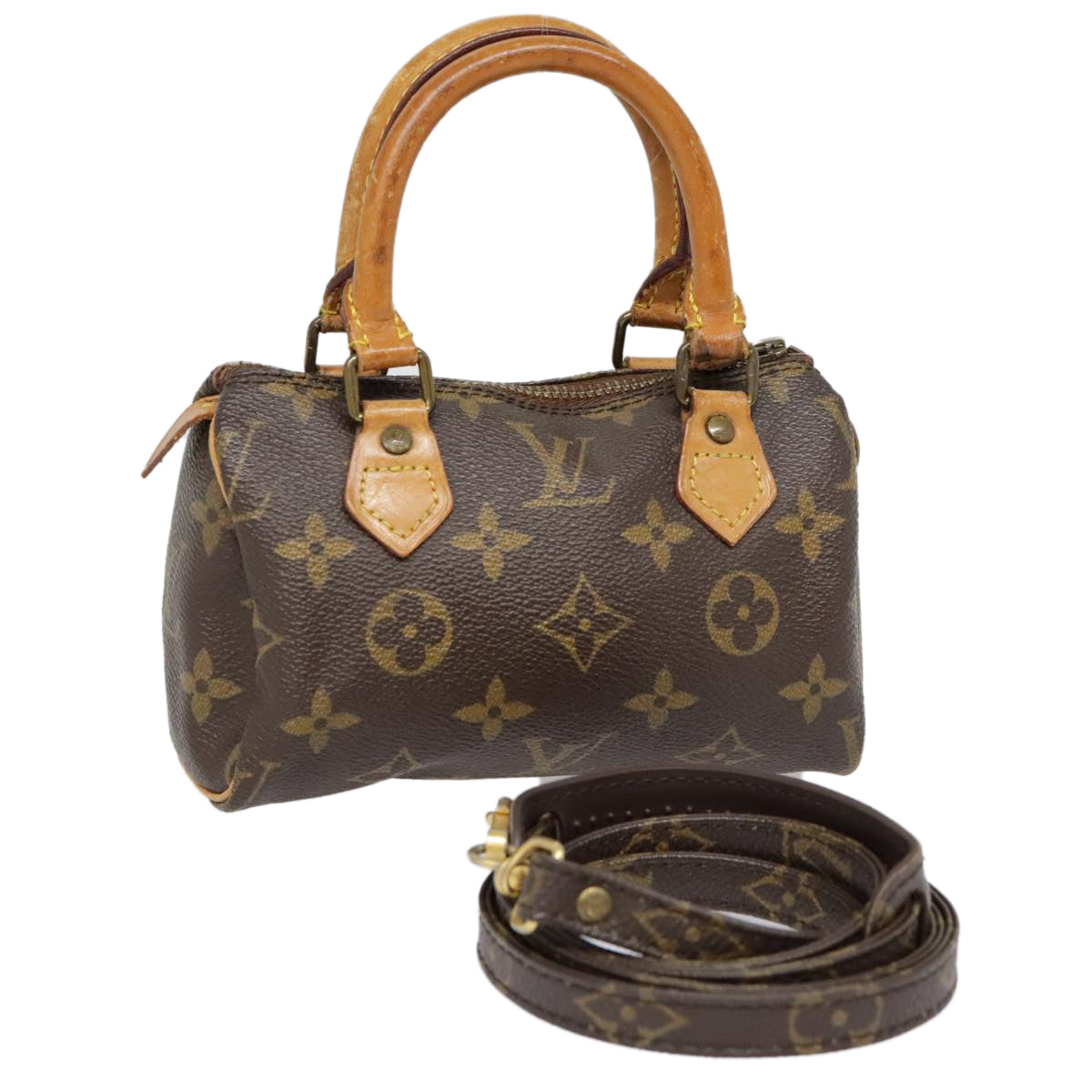 LOUIS VUITTON Monogram Mini Speedy Hand Bag Vintage M41534 LV Auth yk14972