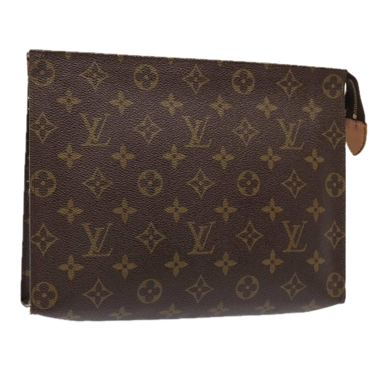 LOUIS VUITTON Monogram Poche Toilette 26 Pouch M47542 LV Auth yk14977