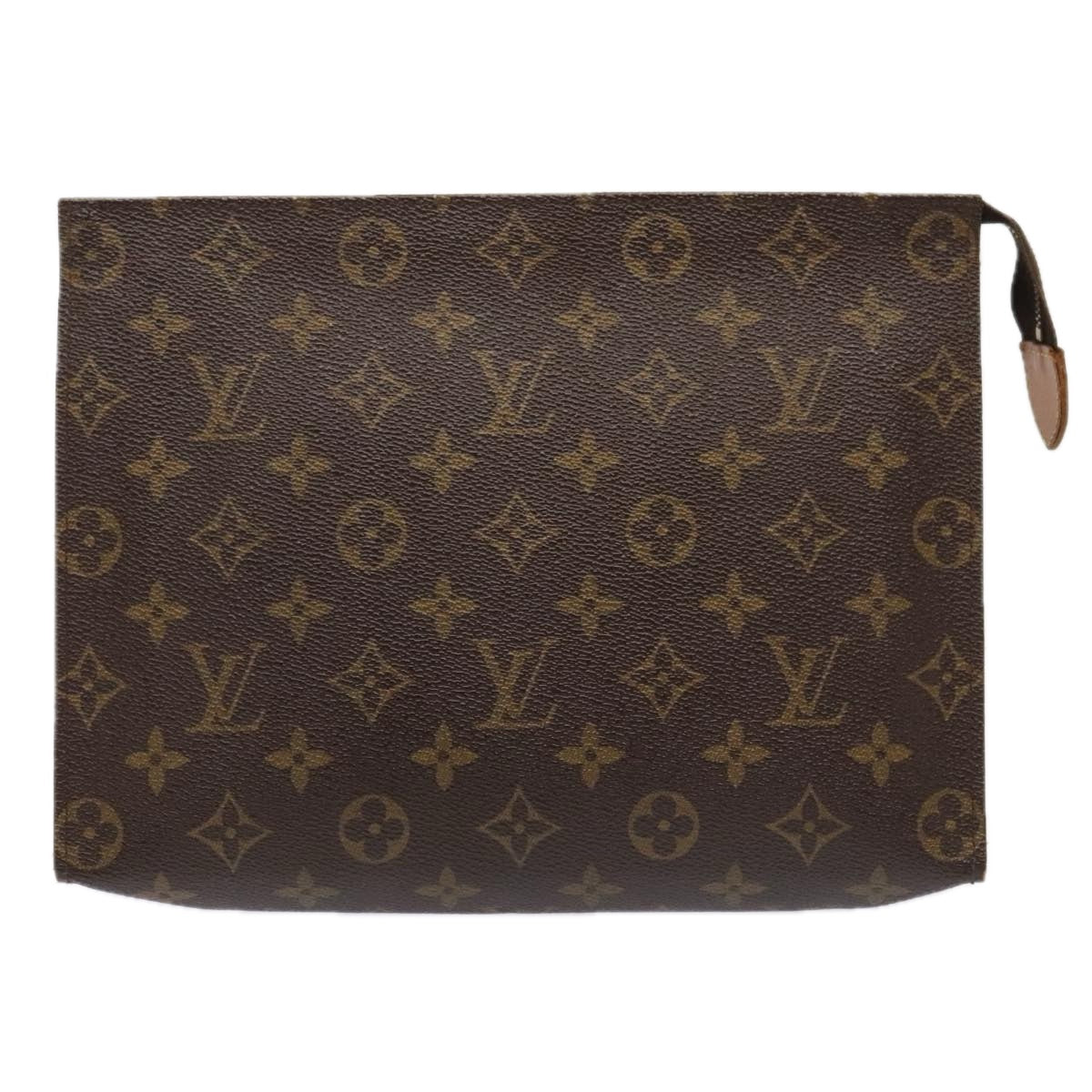 LOUIS VUITTON Monogram Poche Toilette 26 Pouch M47542 LV Auth yk14977