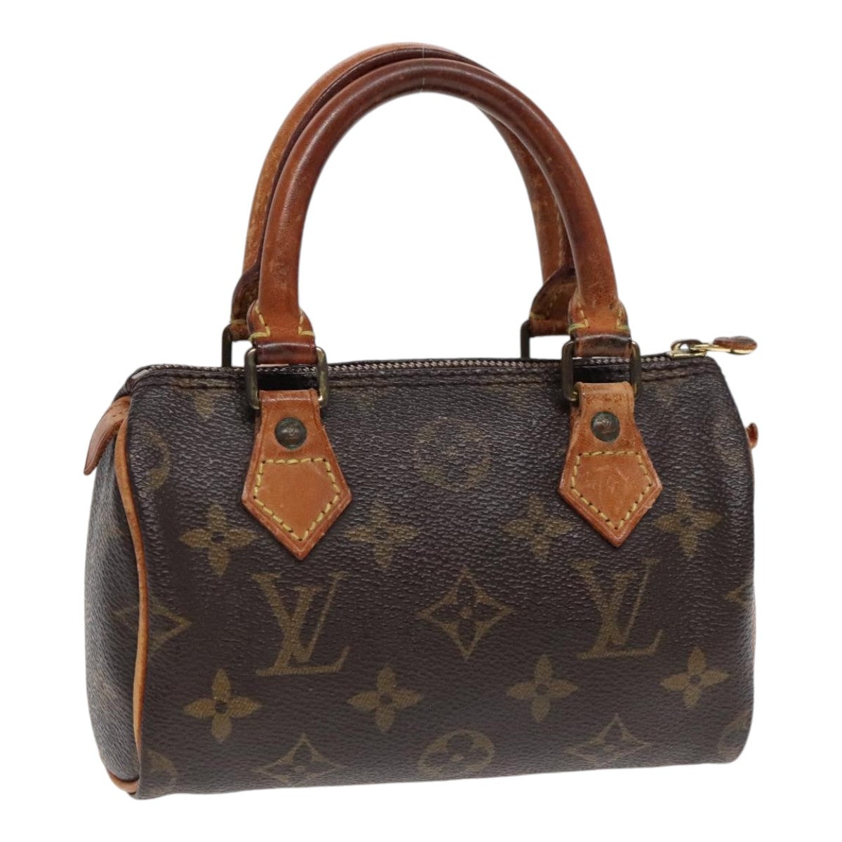 LOUIS VUITTON Monogram Mini Speedy Hand Bag M41534 LV Auth yk14990